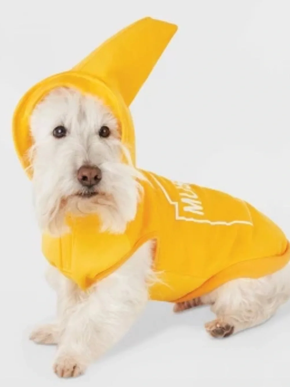 Halloween Mustard Hoodie Dog Costume - XL